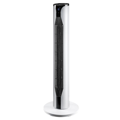 Daewoo 36 Inch Slimline Tower Fan Remote 3 Speed 12H Timer White COL1571
