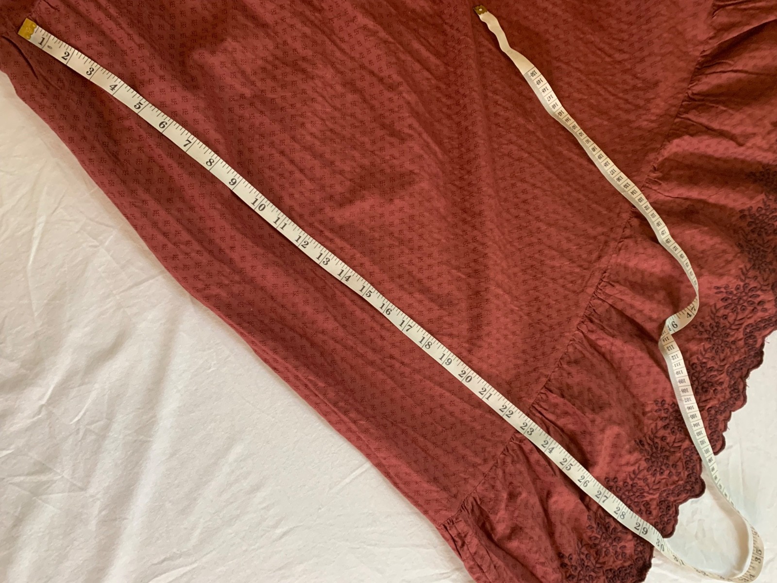 Universal Thread rust-burgundy prairie dress, ruf… - image 12