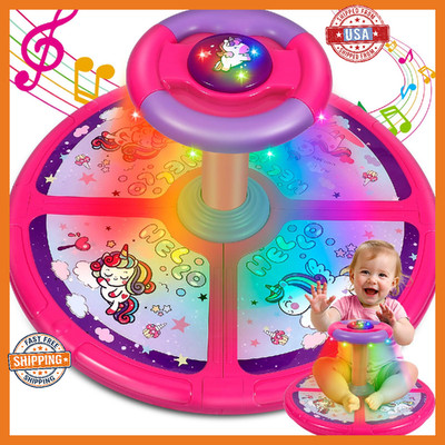 Sumapner Unicorn Sit and Spin Toys for Toddlers, Extra Large Size, Christmas Bir