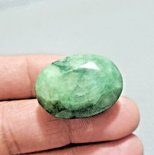 158ct AAA+ Quality Brazilian Emerald Faceted Natural Green Cut Loose Gemstone