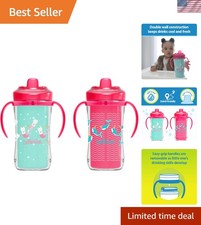 Water-Resistant Insulated Sippy Cups for Toddlers   10 oz, BPA Free, Easy Grip