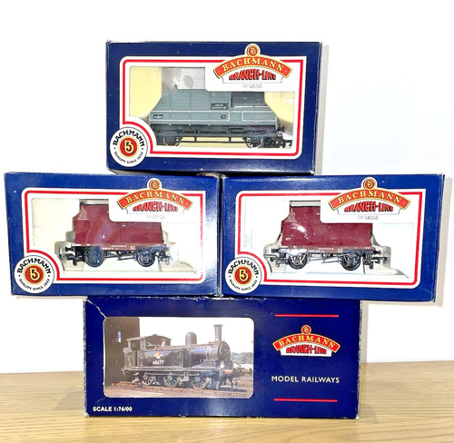 BACHMANN NEBENBAHN J72 69022 BR SCHWARZ SPÄTWAPPEN 0-6-0 LOK MIT 3 WAGGONS | Zustand: Used