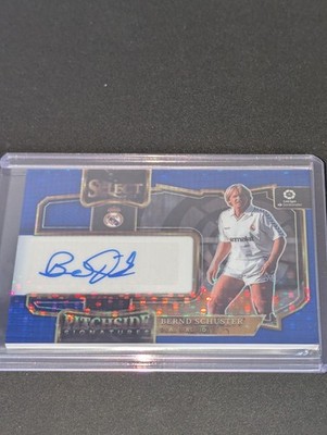 2023-24 Panini Select La Liga - Bernd Schuster Blue Pulsar Prizm Auto 