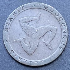 Isle Of Man 1831 Half Penny Token Copper Coin Lot C13
