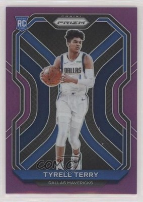 2020-21 Panini Prizm Purple Prizm 97/99 Tyrell Terry #259 Rookie RC 02ez