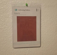 NEW Retired LifeStyle Crafts Embossing Folder Plants 1 Folder