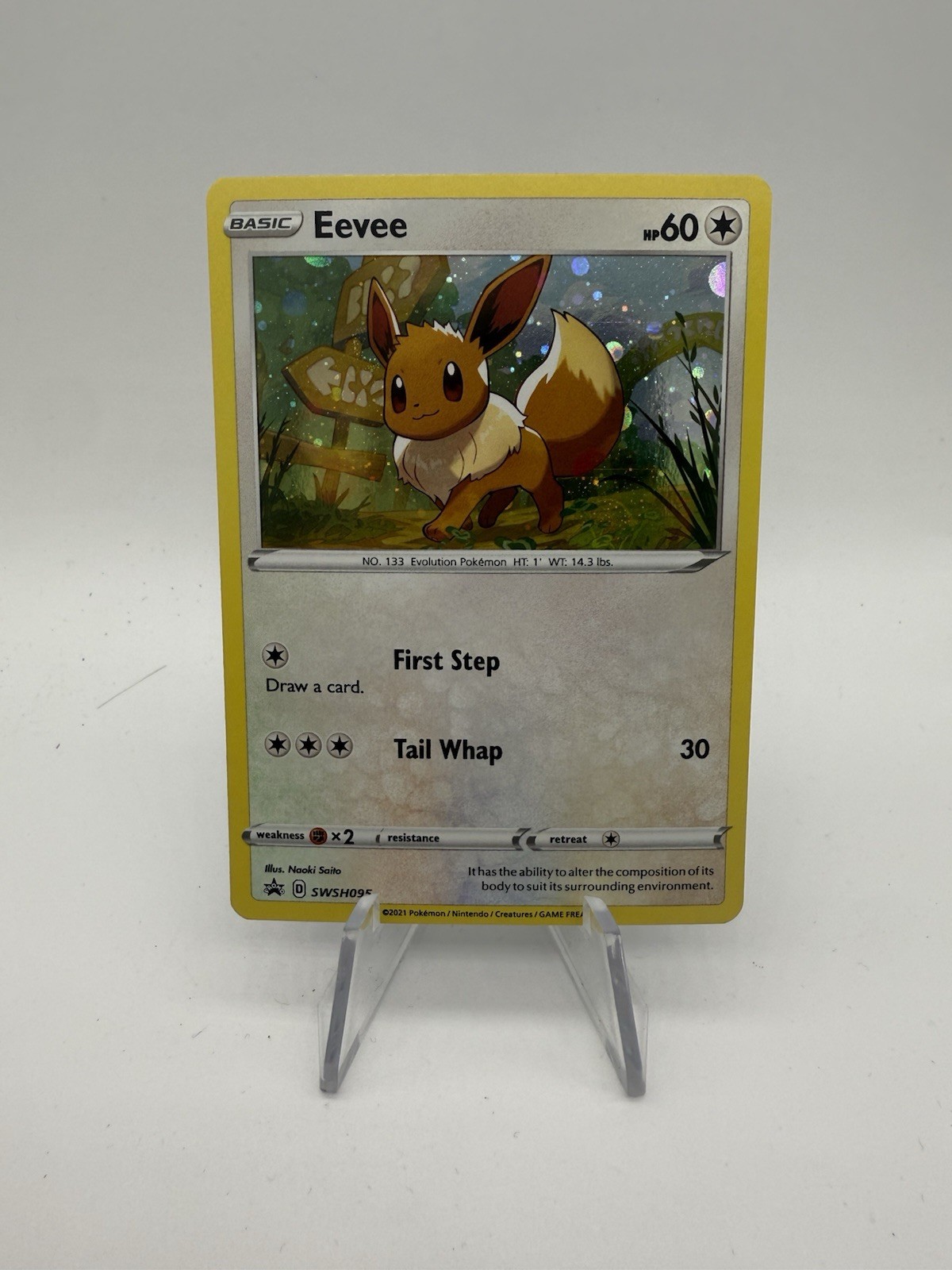 Pokémon TCG - Eevee SWSH095 - Black Star Promo - Cosmos Holo Rare - NM/M
