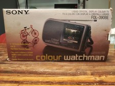 Vintage - Sony Watchman FDL-390BE LCD TV a Colori Con Cristalli Liquidi 3"