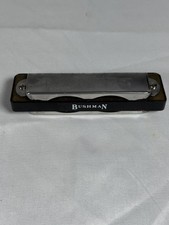 Bushman Delta Frost Harmonica 10-Hole Diatonic Key of Bb Blues Harp Black B-Flat