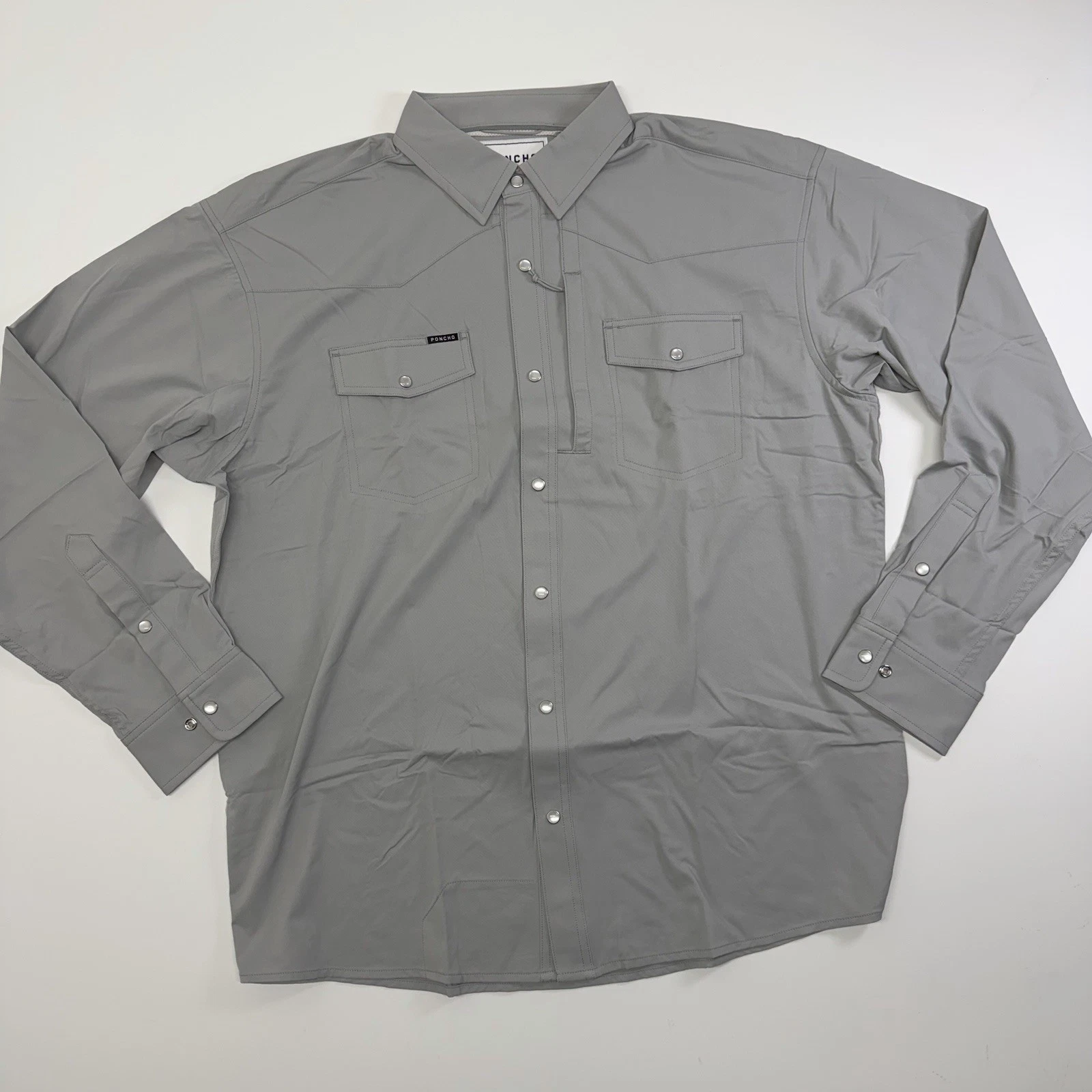 Poncho Men’s Shirt Pearl Snap Long Sleeve The San Saba Size Large Reg Fit NEW!!
Opens in a new windo