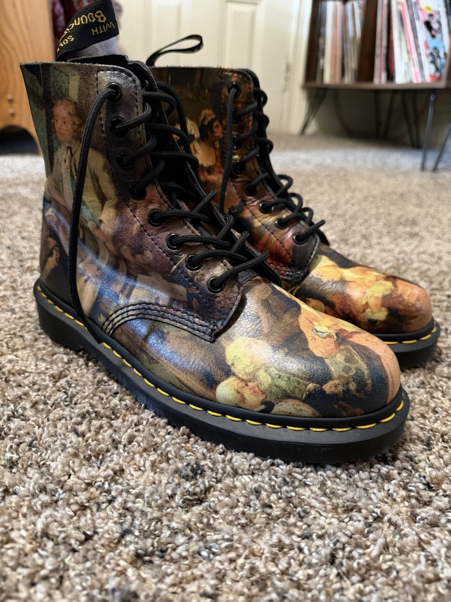 Dr Martens 1460 Pascal Hogarth Museum Boots Mens 9 Womens 10 