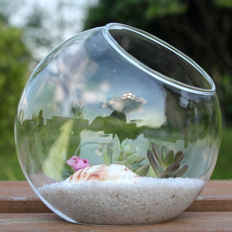 Christmas Glass Bauble Balls for Succulent Terrariums 8/10/12cm
