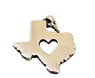 James Avery Deep in the Heart of Texas Charm in 925 Sterling Silver