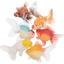 6 Pcs Aquarium Decoration Fish Fake Tropical Artifical Plastic Floating for