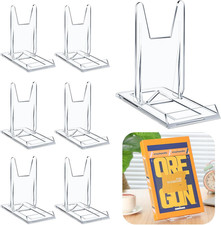 New 6 Pack Acrylic Book Stand Adjustable Clear Display Fast Shipping