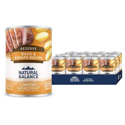Limited Ingredient Dog Food, Duck & Potato, 13 oz Cans, 12 Pack - Grain-Free, He