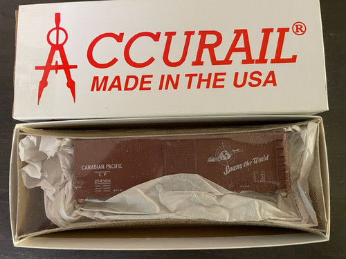 Accurail HO Scale 40' Steel Box Car NIB Kit - Canadian Pacific #254306 | Zustand: New