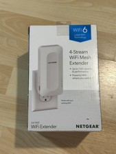 NETGEAR AX1800 WiFi 6 4-Stream Mesh Extender EAX14 Dual Band Wall Plug Extender
