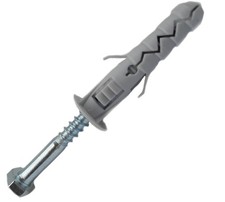 Wall Plugs M10 10 x 50mm and Heavy Duty Coach Screw for Brick Masonry M6 6 x 60