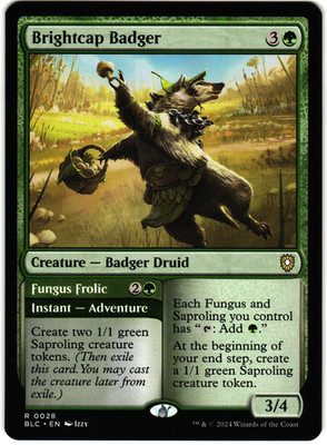 MTG | Brightcap Badger / Fungus Frolic | Commander: Bloomburrow | NM | EN