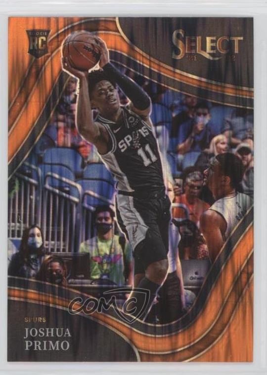 2021 Panini Select Courtside Orange Flash Prizm Joshua Primo #276 Rookie RC 10io