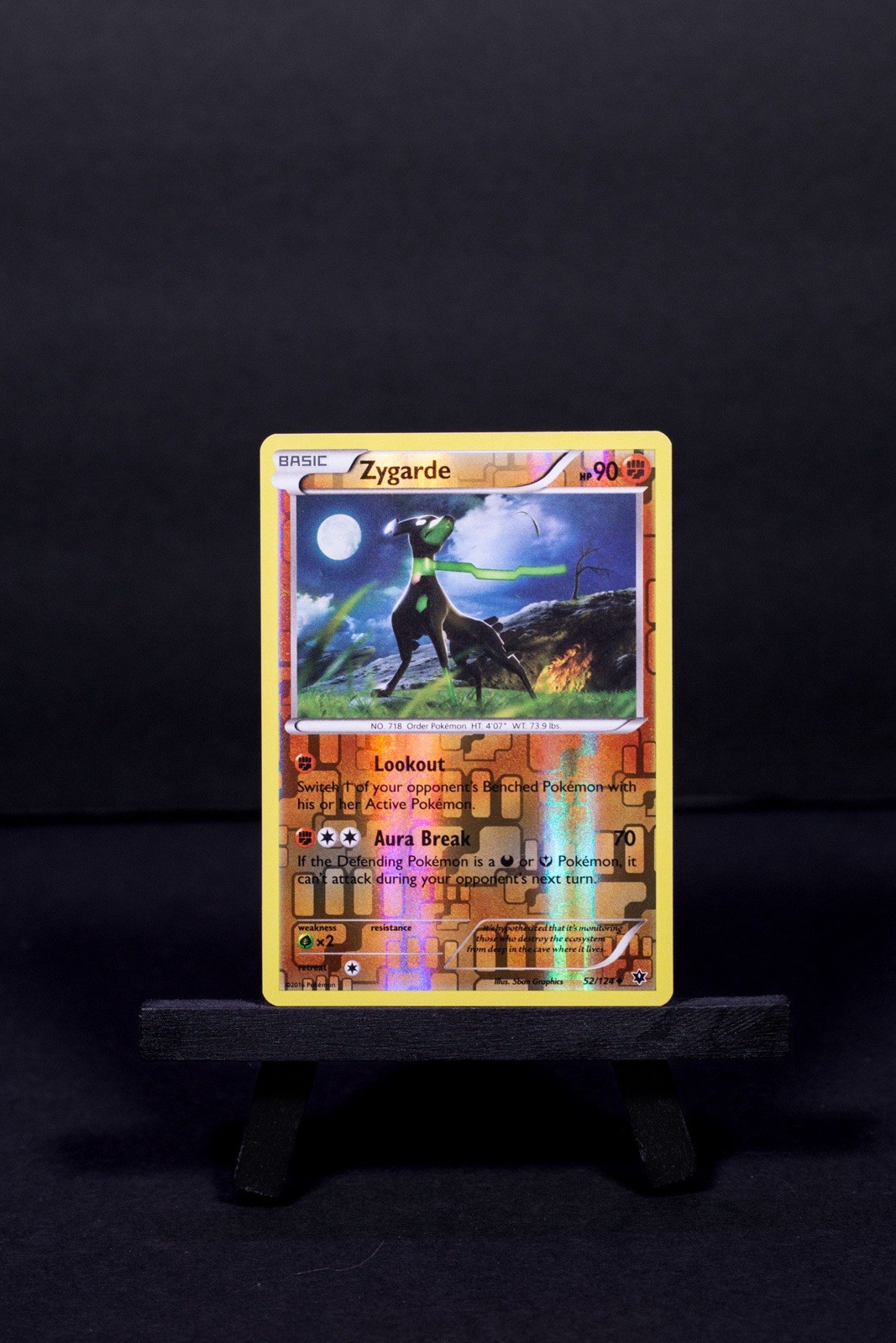 Zygarde - 52/124 - Uncommon - Reverse Holo XY Fates Collide Pokemon Near Mint