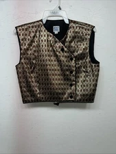 New Women’s Congress Classics Gold Western Show Vest Small G-606