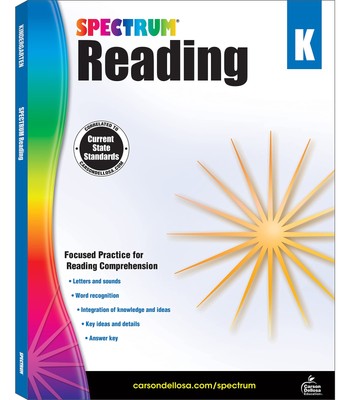 Spectrum Reading Comprehension Kindergarten Workbook, Ages 5 to 6, Kindergar...