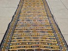 Hand Knotted Vintage Morocco Sumouk Kilim Wool & Silk Area Rug 3.11 x 2.1 Ft — photo 3