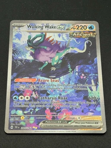 Walking Wake ex 205/162 SV05: Temporal Forces Holo Near Mint! Great Copy