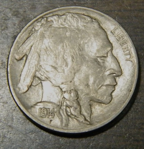 1914 Buffalo Nickel grades XF  Extra Fine