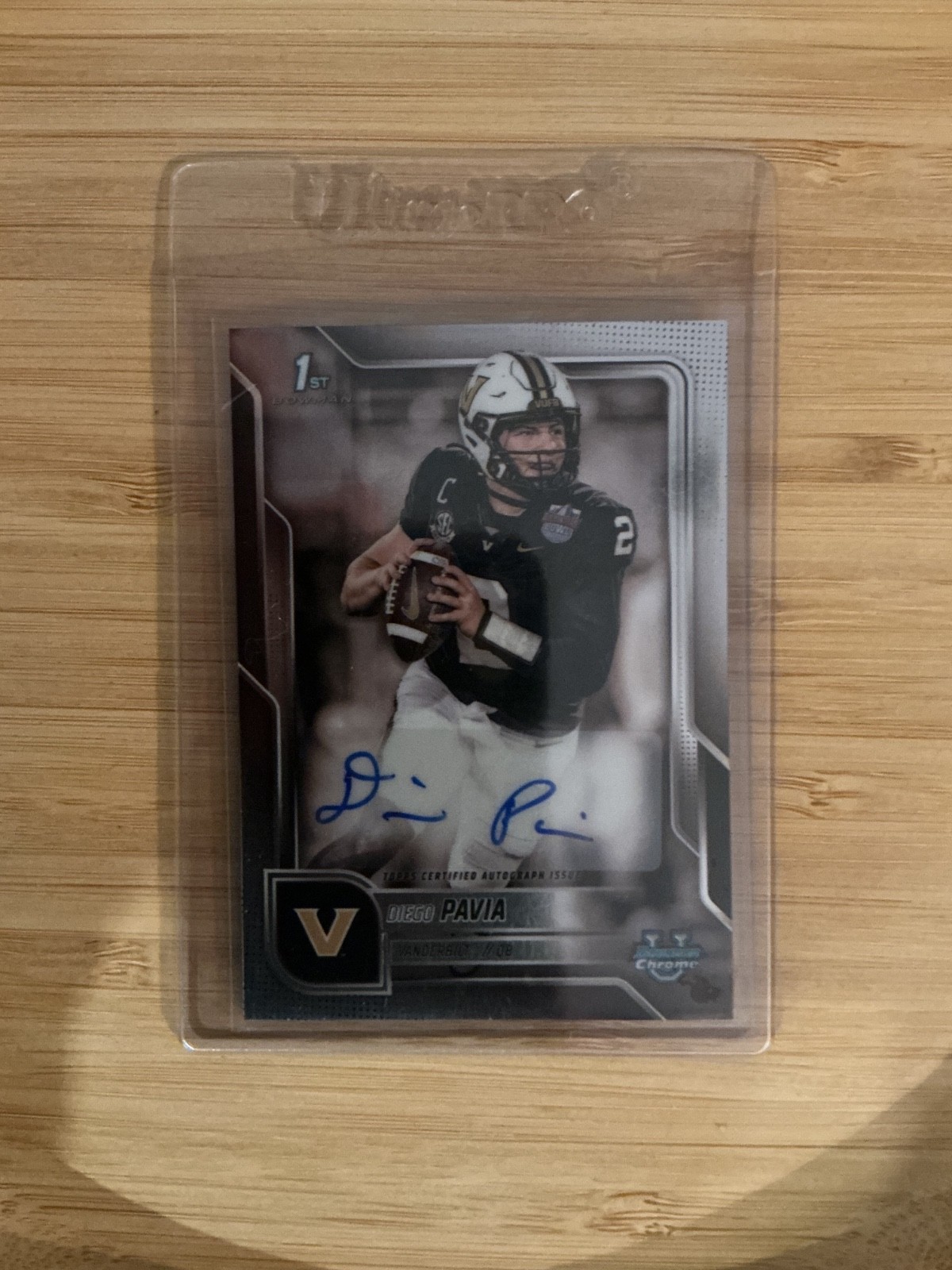 2025 Bowman University Chrome - Chrome Prospect Autographs Diego Pavia #BCA-DPA