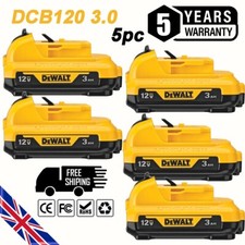 5PACK 12Volt Li-ion Battery for Dewalt DCB120 DCB121 DCB123 DCB125 DCB127 DCF815