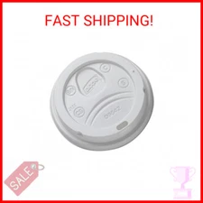Dixie D9542W Dome Lid for 10-16 Ounce PerfecTouch Cups and 12-20 Ounce Paper Hot