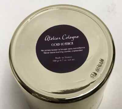 ATELIER COLOGNE CANDLES SILVER IRIS~ GOLD LEATHER SOLD SEPARATE NEW NO BOX 6.7oz