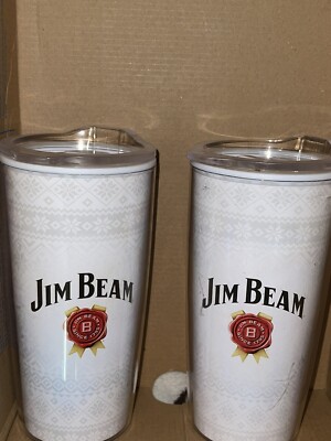 Jim Beam Insulated Tumbler Set Of 2 With Lids
