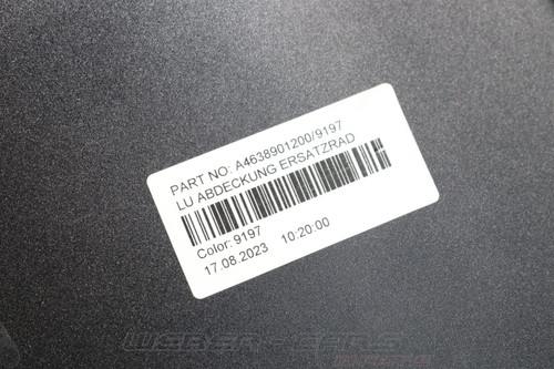 A4638901200 Reserverad Ring Abdeckung SCHWARZ OEM Mercedes W463 G-Klasse G63 AMG - Bild 16 von 17