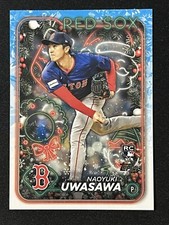 2024 Topps Holiday #H37 Naoyuki Uwasawa RC Boston Red Sox Rookie Card. rookie card picture