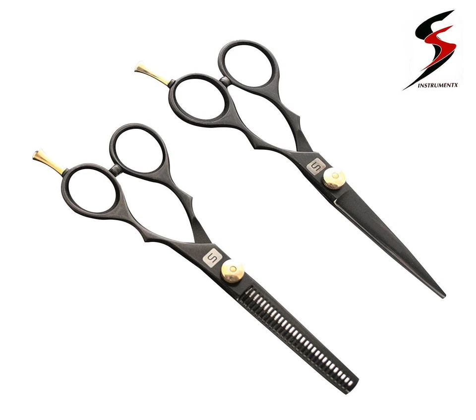 SS INSTRUMENTX LTD Barber Hair Cutting Thinning Scissors Shears Kit Set Hairdressing Salon SS
