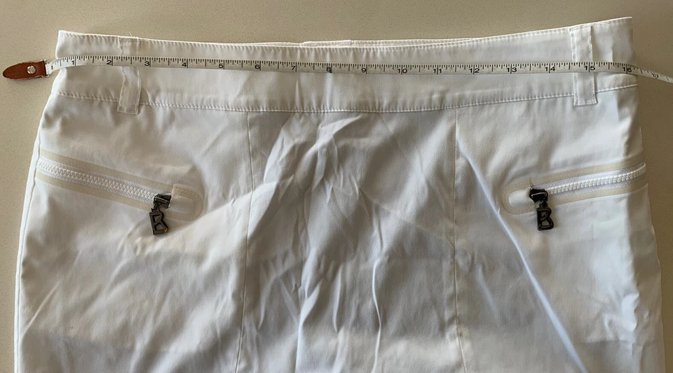 Bogner Skort Mujer Talla 8 Blanco con Bolsillos Mini Falda Pantalones Cortos Tenis Golf Foto 2 de 4