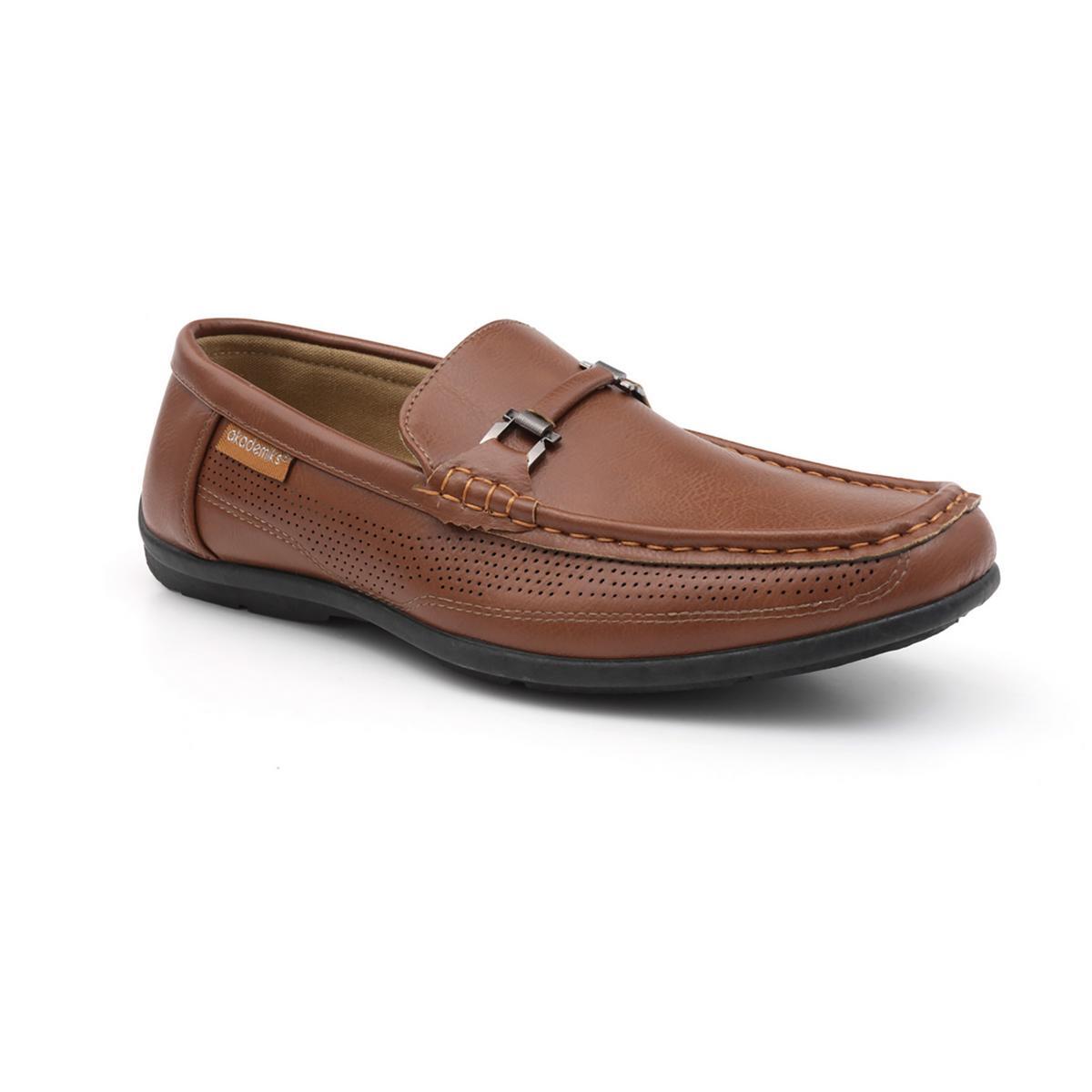 Мужские коричневые мокасины из искусственной кожи с квадратным носком Akademiks 10 Medium D BHFO 3365 9890₽
