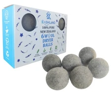Organic Wool Dryer Balls: Eco-Friendly & Chemical-Free | 6-Pack XL Dryer Balls