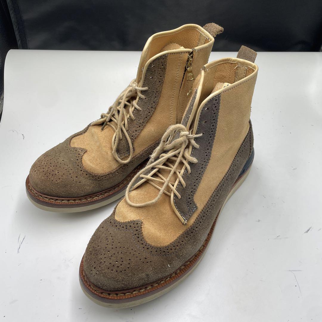 visvim PATRICIAN WT HI-FOLK Boots Beige Suede US 10 Used visvim PATRICIAN WT HI-FOLK Boots Beige Suede US 10 Used