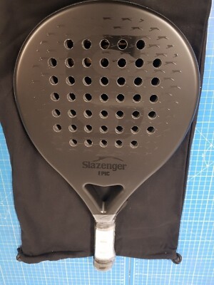 Slazenger Panther Series Epic Black 12K Medium Core 360-375g Padelschläger