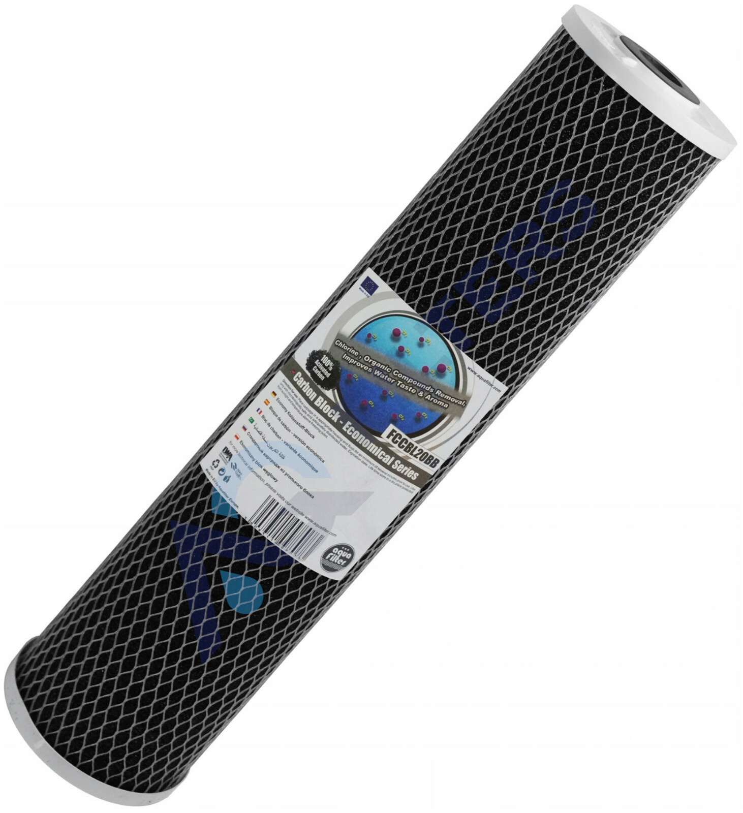 Aquafilter Premium FCCBL20BB 20"" x 4.5"" Carbon Block BB Jumbo Water Filter