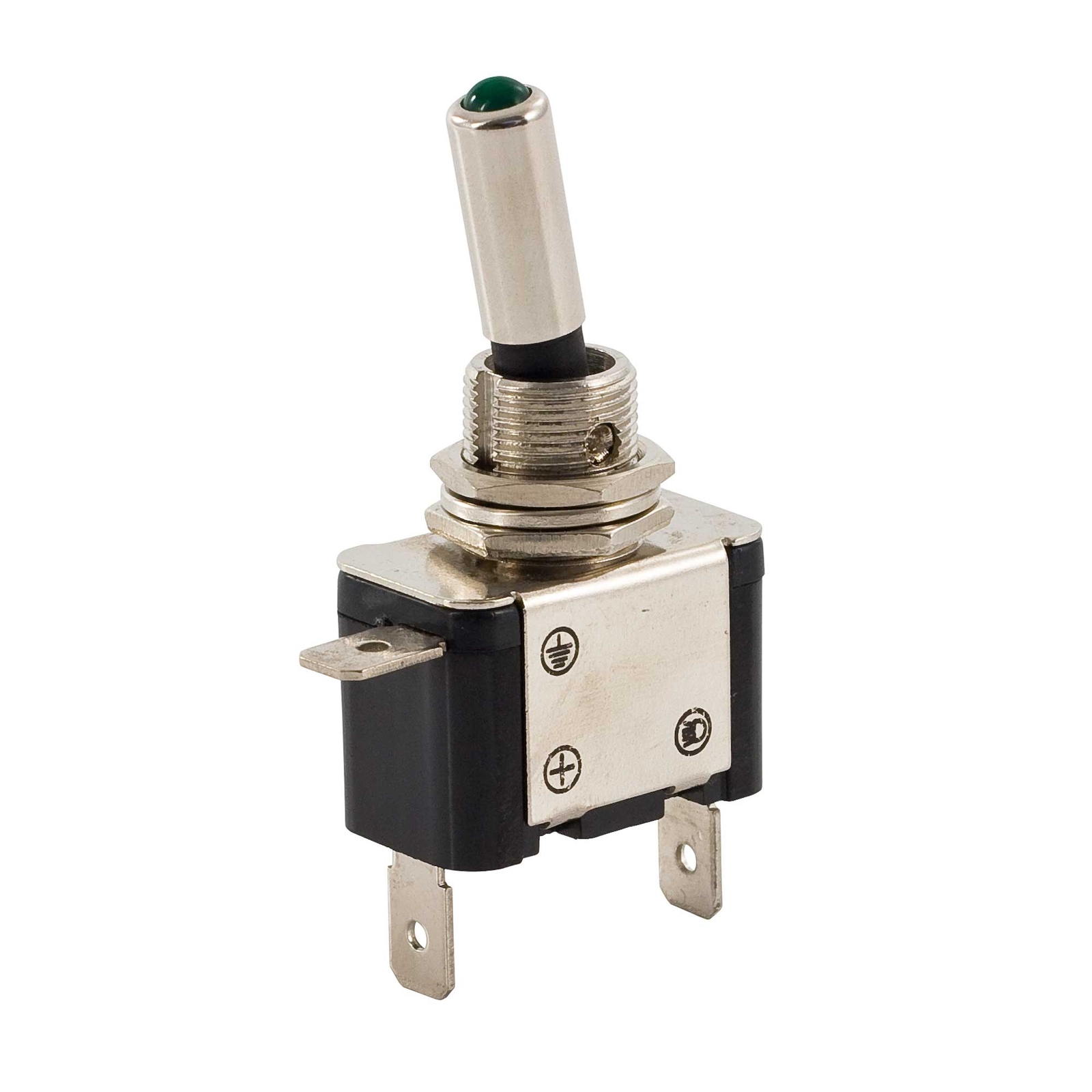 Demon Tweeks Race Racing Car LED Light Tip ON / OFF Toggle Switch - Green