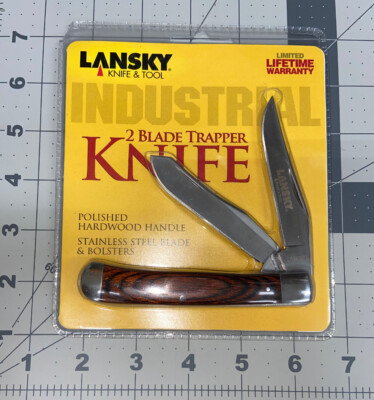 Lansky 2 Blade Trapper Folding Knife Lkn010 Closed 4 1/4 