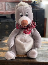 The Disney Store Jungle Book BALOO Bear Bean Bag Plush