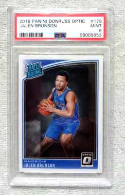 2018-19 Donruss Optic Jalen Brunson Rated Rookie Card #179 ~ PSA