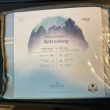 Pure Care REFRESHING Tencel Lyocell Split Cal King Sheet Set, Lt Blue, NWT
